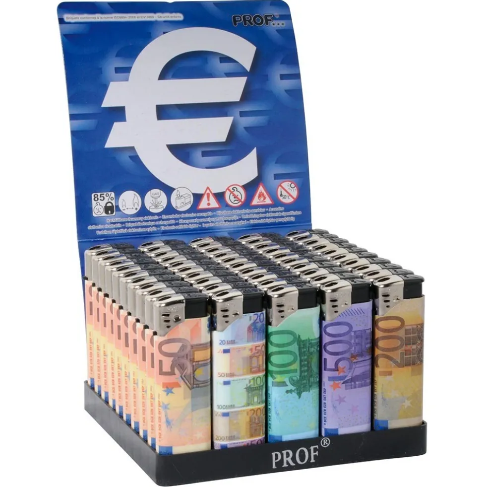 Feuerzeug Motiv "Euro-Banknote"
