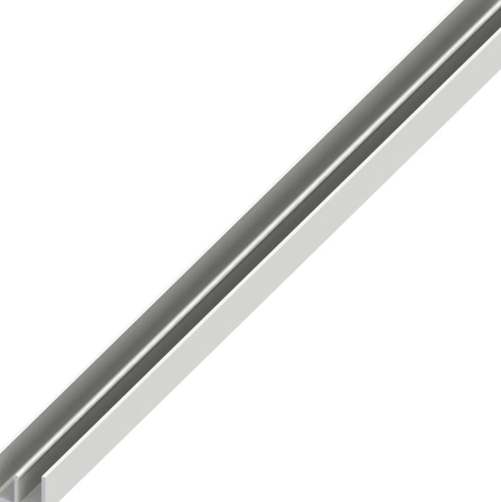 Führungsschienen-Profil oben PVC 1000 x 10 x 6 x 1 mm weiß