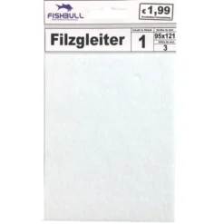 Filzgleiter Platte 9,5x12,1 cm selbstklebend quadratisch in weiß