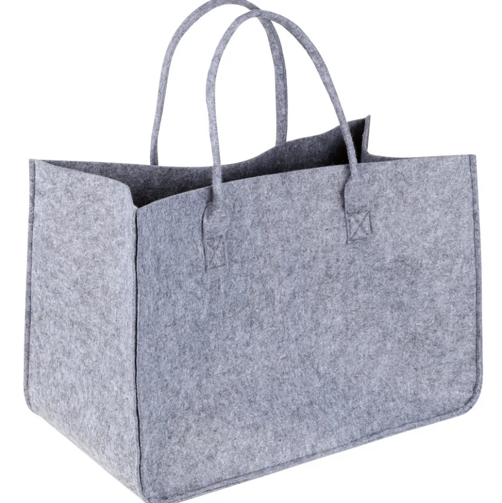 Filztasche XXL 50 x 34 x 27 cm in grau mit 20 kg Traglast
