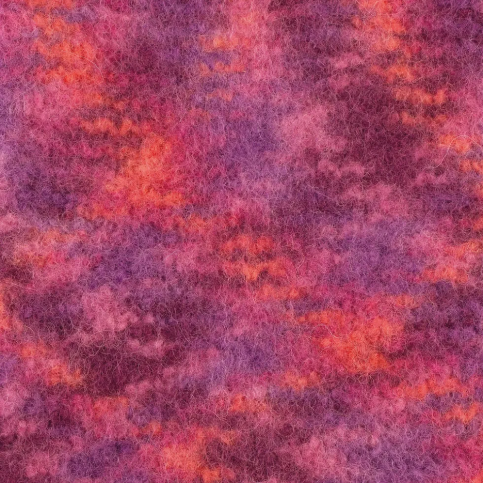 Filzwolle Color 50 g orange-fuchsia-lila Multicolor