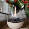 Firefix Tischfeuer Tenderflame „Tulpe“ 18 cm weiß mit 3-fach Docht