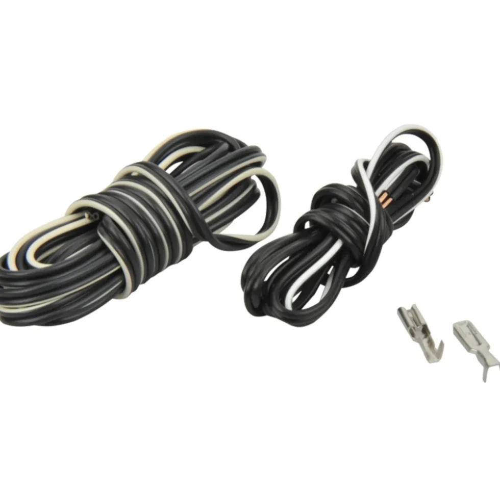 FISCHER Fahrrad Dynamo Kabel Set 2 adrig 4 teilig