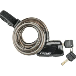 FISCHER Fahrradschloss Alarm Spiralschloss 120 cm