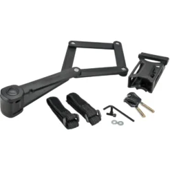 FISCHER Fahrradschloss Faltschloss 85 cm mit Halter