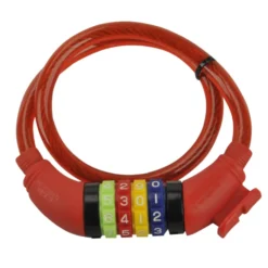 FISCHER Fahrradschloss ZahlenKabelschloss Kinder 60 cm