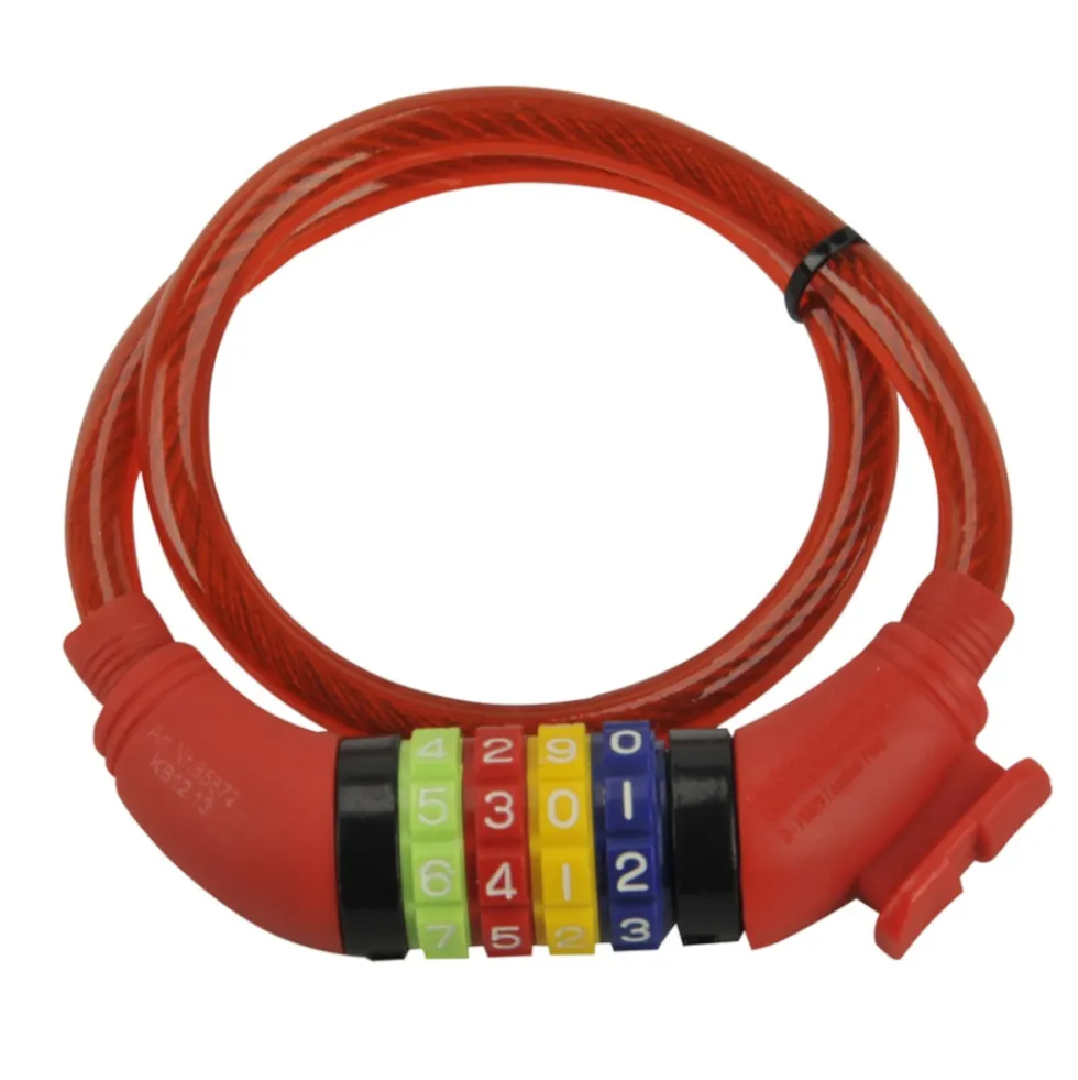 FISCHER Fahrradschloss ZahlenKabelschloss Kinder 60 cm