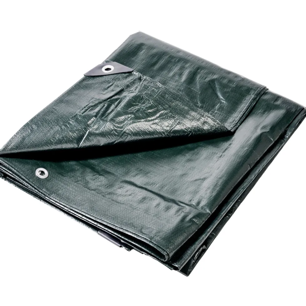 FISHBULL Abdeckplane Profi 2 x 3 m 150 g/m² grün/schwarz