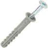 FISHBULL Nageldübel aus Nylon 100 Stück 6x40 mm mit Senkkopf aus Stahl