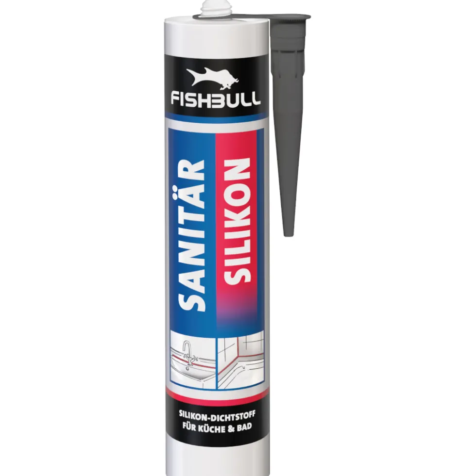 FISHBULL Sanitär Silikon 300 ml anthrazit