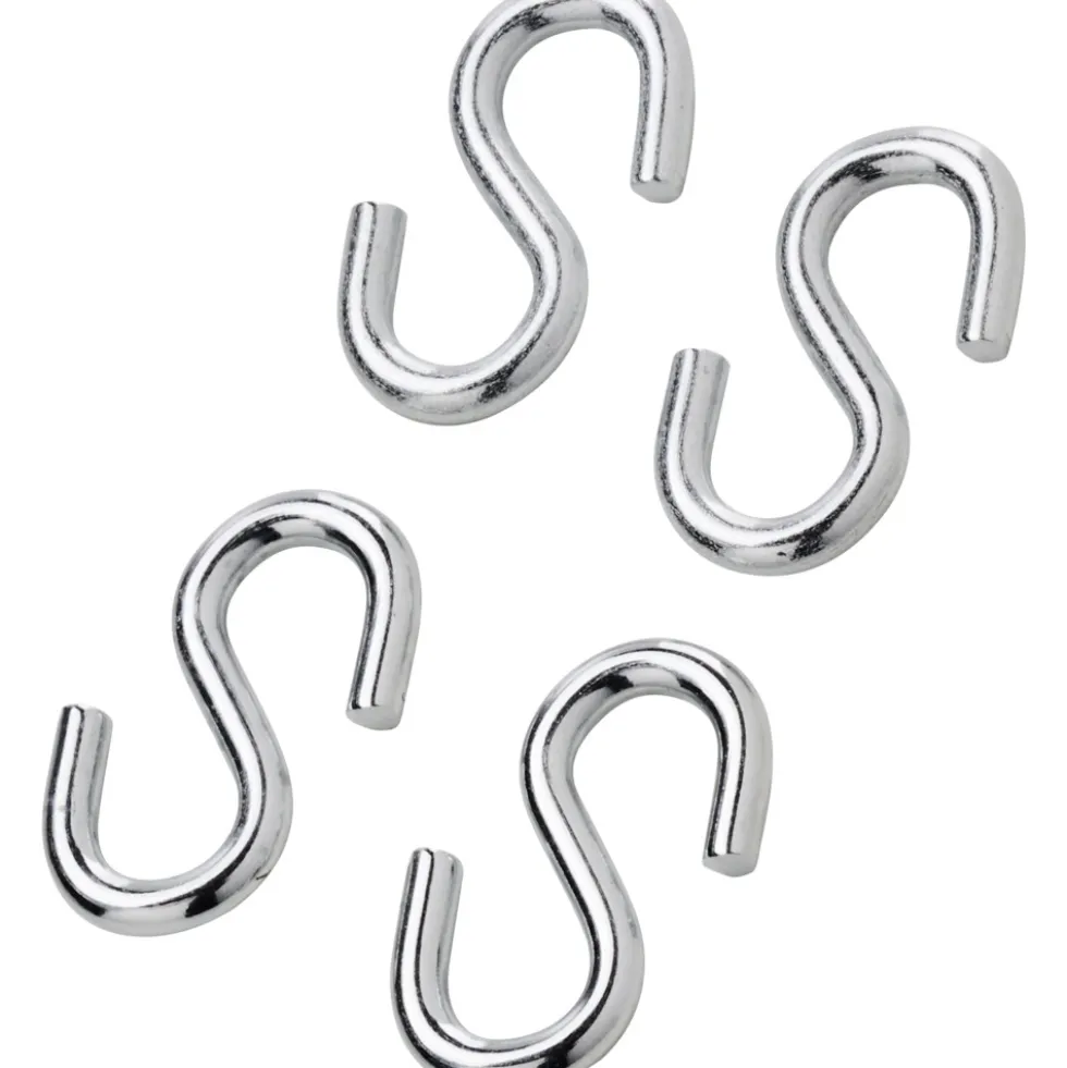 FISHBULL S-Haken 3 mm, Stahl, 4 Stück