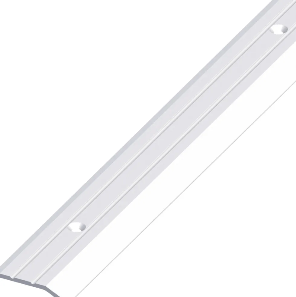 Flach-Abschluss-Profil Aluminium eloxiert 1000 x 30 x 5 mm silberfarben gelocht