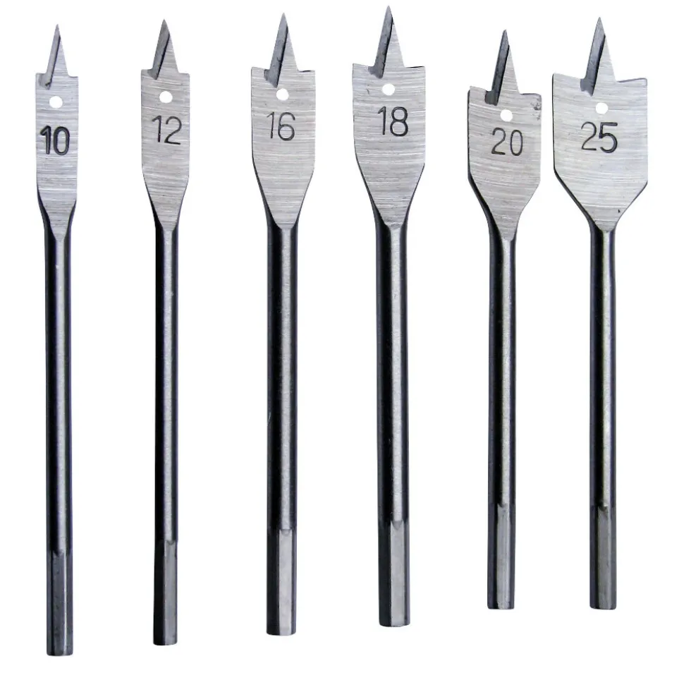 Flachfräsbohrer 6tlg. Satz 10-25mm Bohrersatz Bohrer