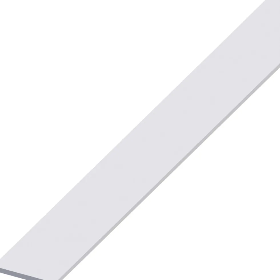 Flachstange Aluminium eloxiert 2000 x 25 x 2 mm silberfarben