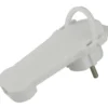 Flachstecker weiß