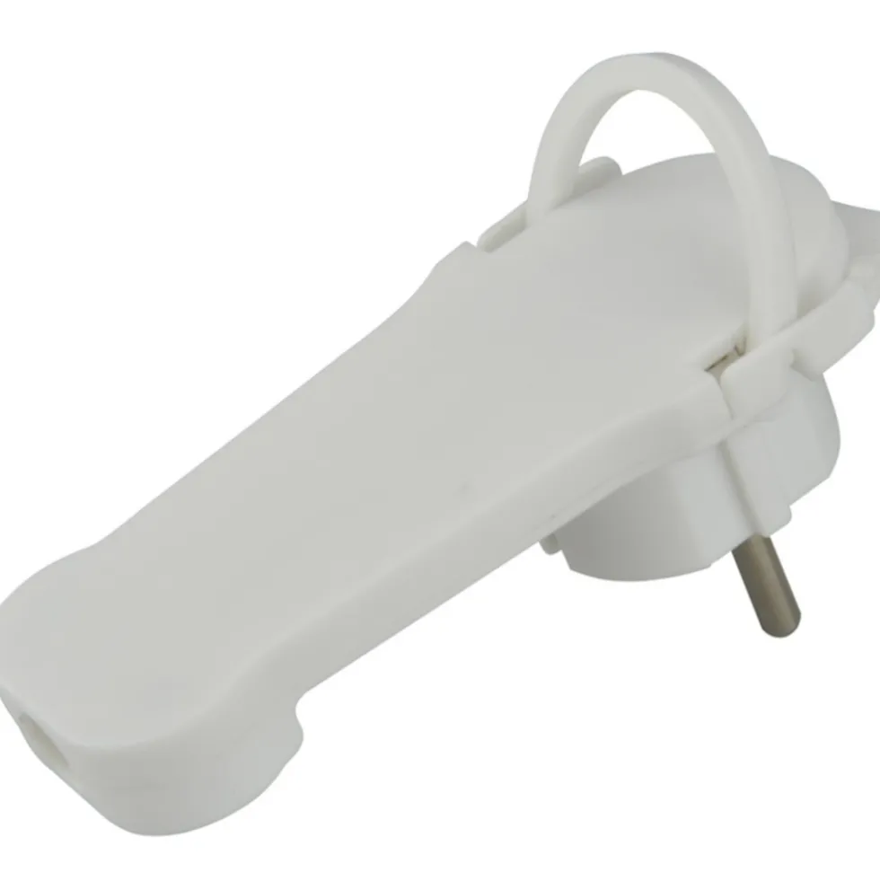 Flachstecker weiß