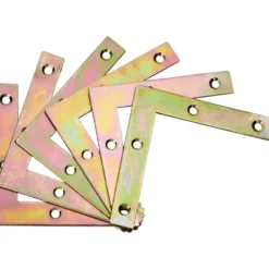 Flachwinkel-Set 60 x 60 x 10 mm 6tlg gelb verzinkt