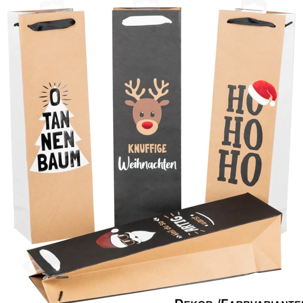 Flaschentasche ''Premium Xmas Nature Trend"
