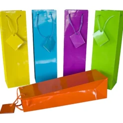 Flaschentasche uni mit Kordel 33 x 10 x 9 cm