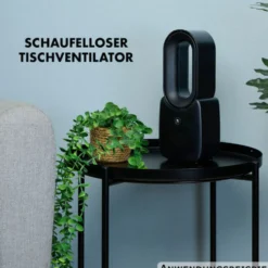 Flügelloser USB-Tischventilator schwarz