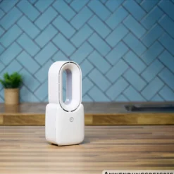 Flügelloser USB-Tischventilator weiß