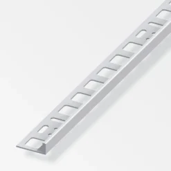 Fliesenprofil Aluminium eloxiert 2500 x 10 x 21 mm silberfarben