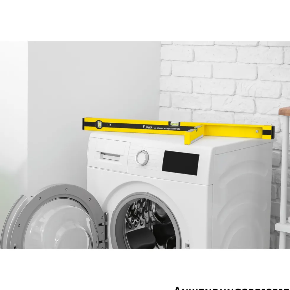 FLÜWA Wasserwaage gelb-schwarz 80 cm Aluminium
