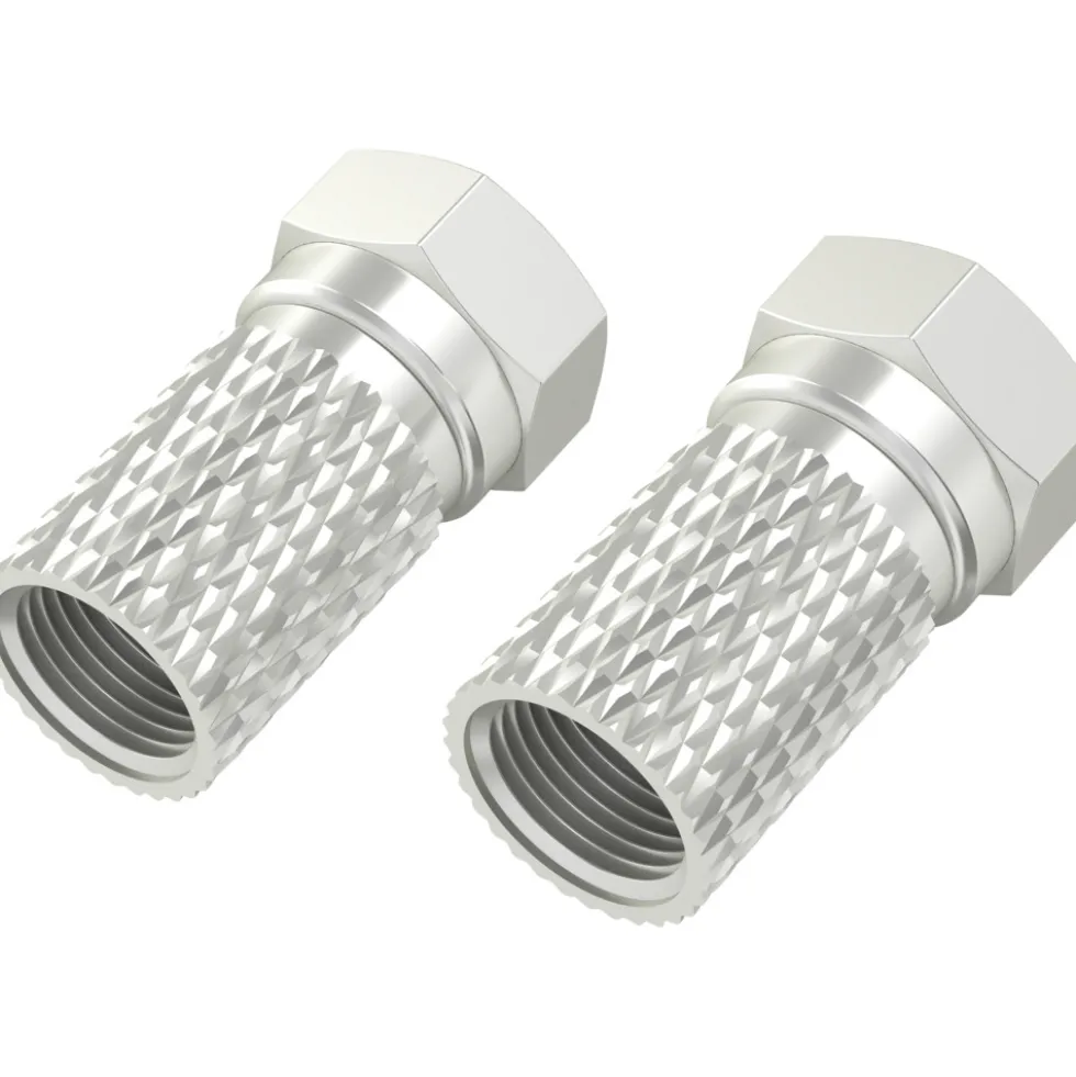 F-Stecker 5,5 mm schraubbar, 2 Stück