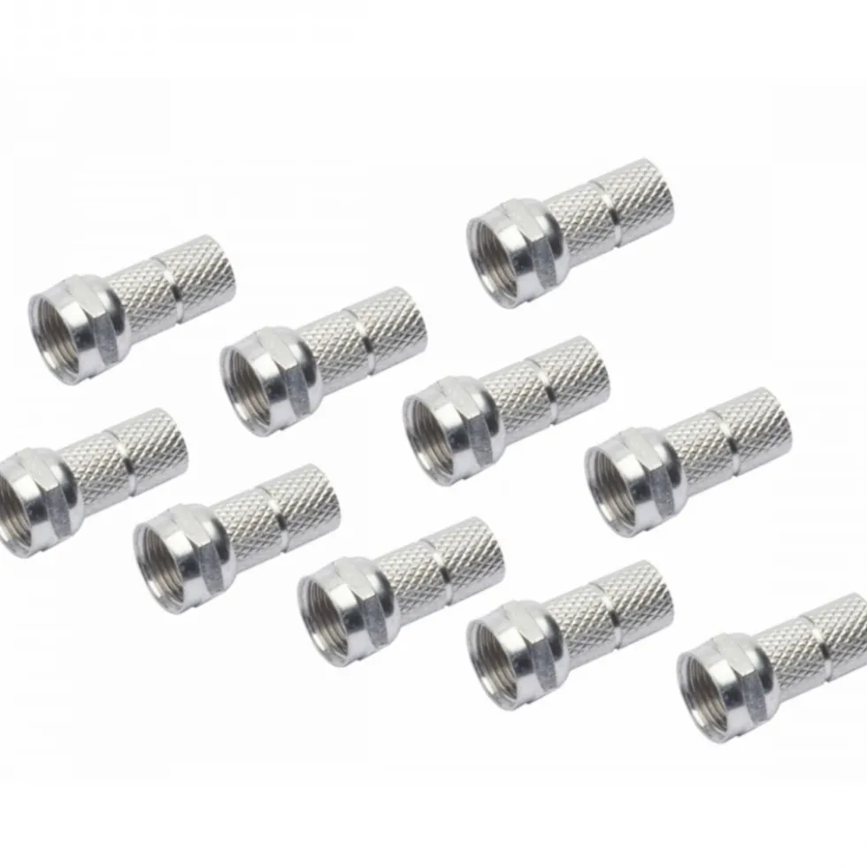 F-Stecker 6 mm 10 Stück-Packung
