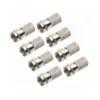 F-Stecker 8Stk. 8mm gerade schraubbar Metall