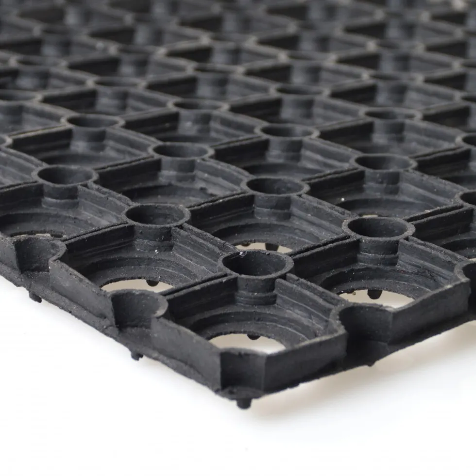 Fußmatte aus Gummi 60 x 40 cm, Ringform