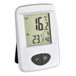 Funk-Thermometer mit Uhrzeitanzeige