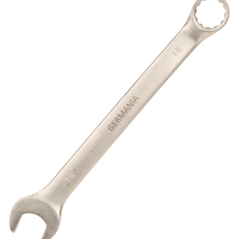 Gabel Ringschlüssel 18 mm, satiniert