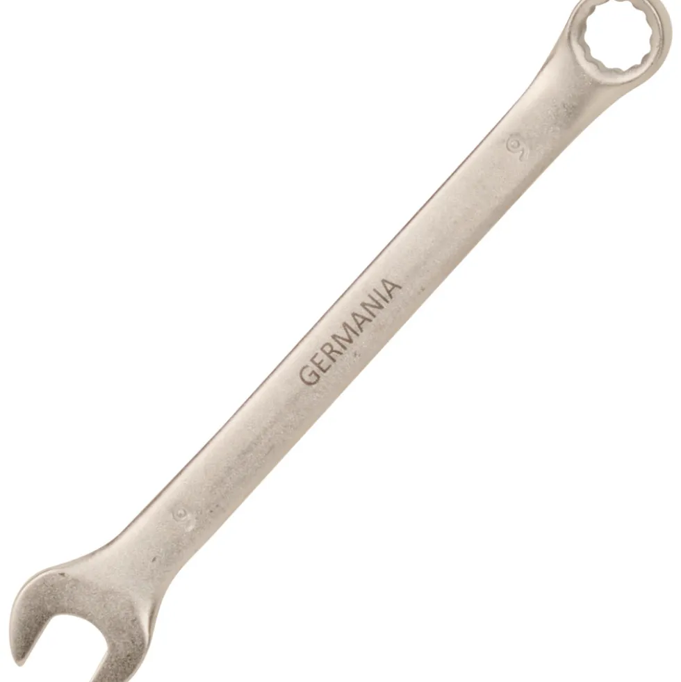 Gabel Ringschlüssel 9 mm, satiniert