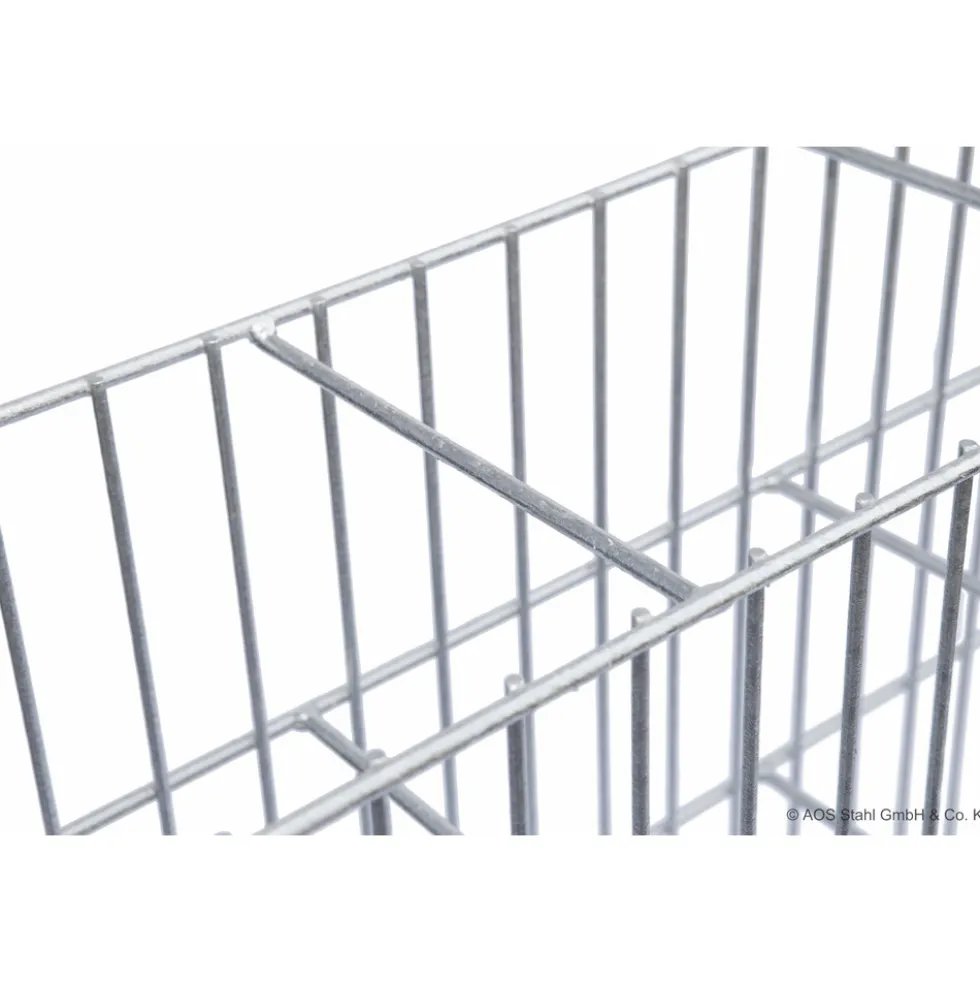 Gabione JUMBO 1016 x 266 x 1408 mm inkl. Pfosten