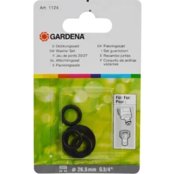 GARDENA Dichtungssatz G3/4" 26,5mm 4-teilig O-Ring Flachdichtring Gummi