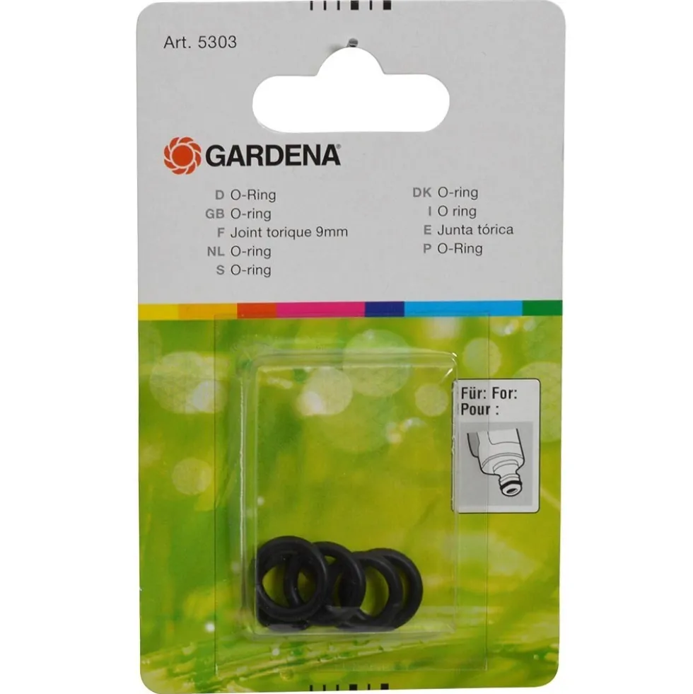 GARDENA Dichtungssatz 5-teilig 9mm O-Ring Gummi