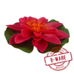 Gardena Seerose Kunststoff Ø13 cm rot -B-Ware