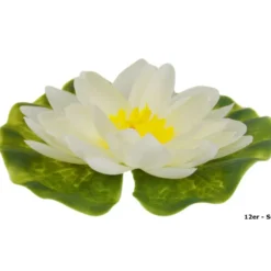 GARDENA Seerose Kunststoff Ø13 cm weiß, 12 Stück - B-Ware