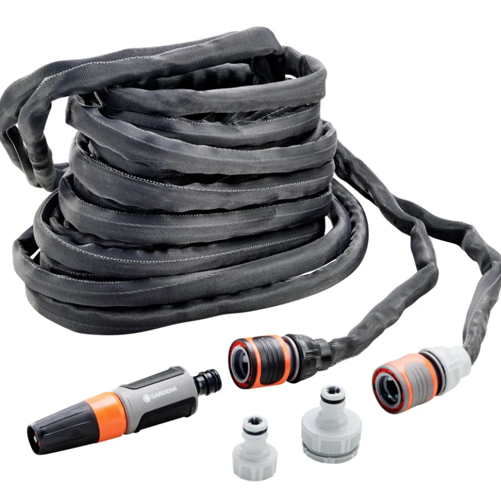 GARDENA Textilschlauch-Set "Liano Life" 1/2", 15 m