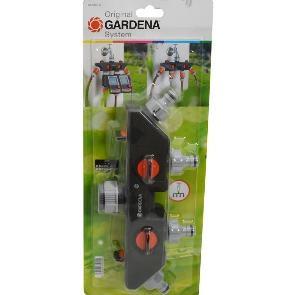 GARDENA 4-Wege-Verteiler G1“- 3/4“