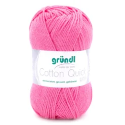 Garn Cotton Quick uni 50 g himbeerfarben