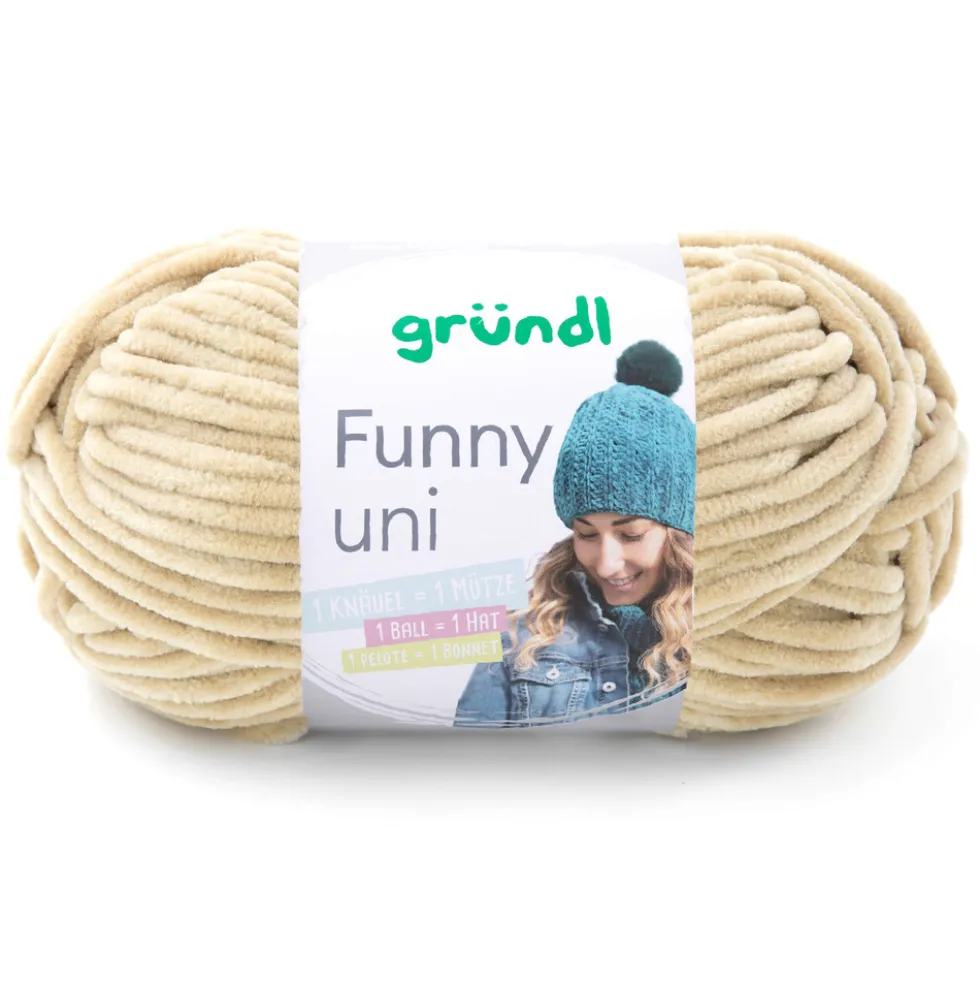 Garn Funny uni 100 g beige