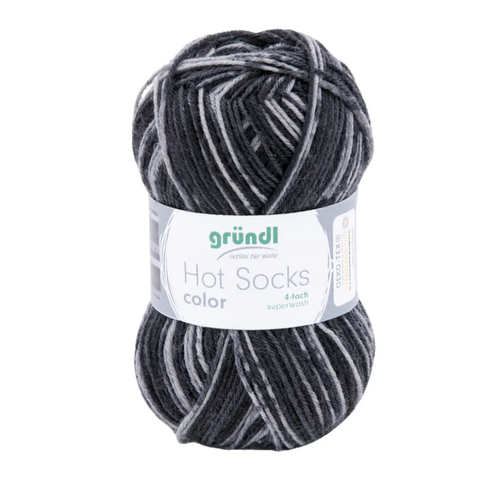 Garn Hot Socks color 50 g beautiful stone color