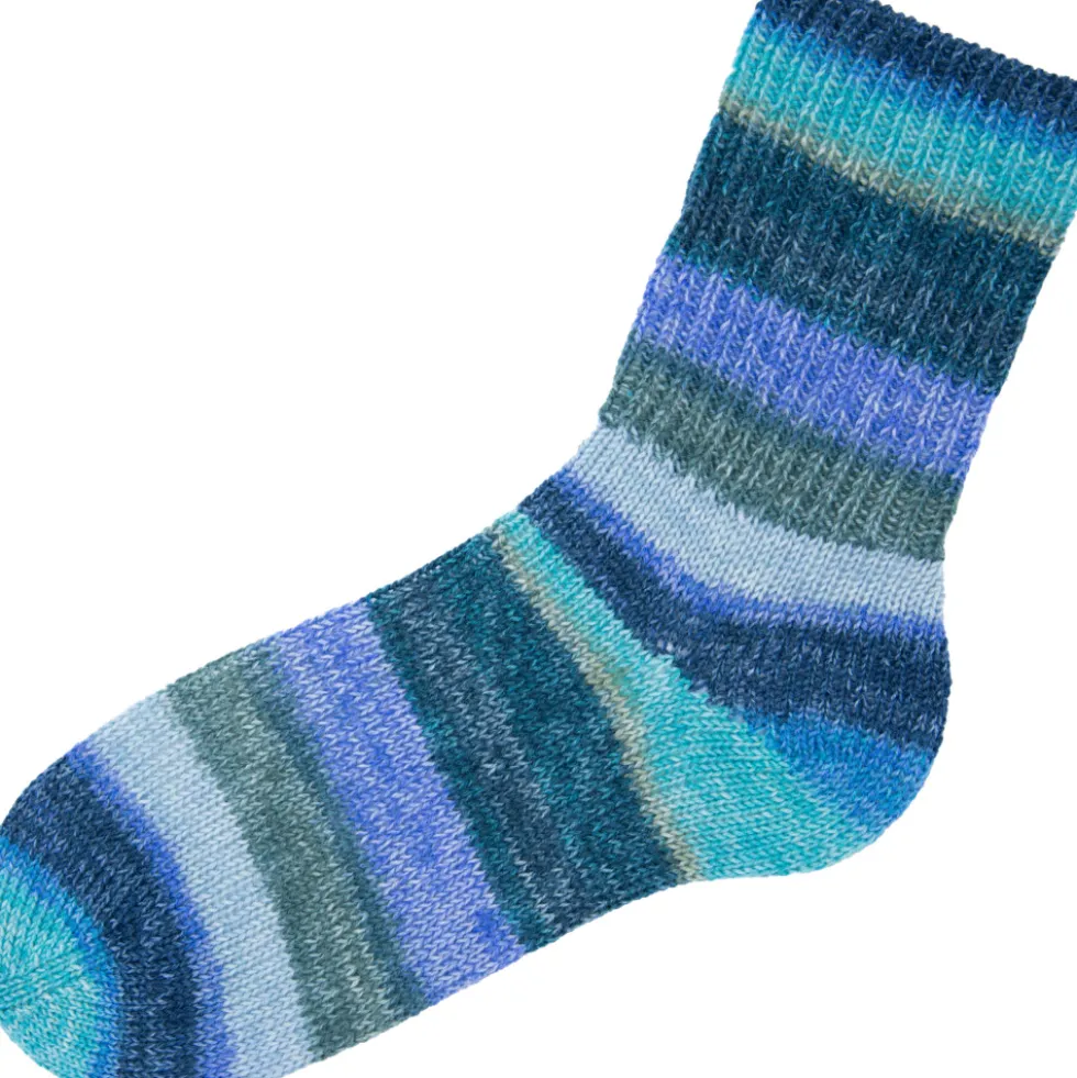 Garn Hot Socks Madena 4-fach baltic-sea-mix 100g