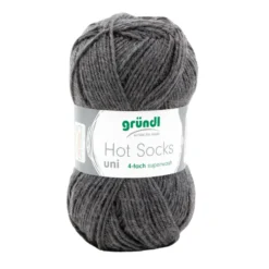 Garn Hot Socks uni 50 g anthrazit