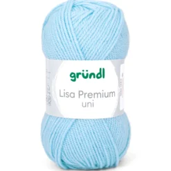Garn Lisa Premium uni 50 g hellblau