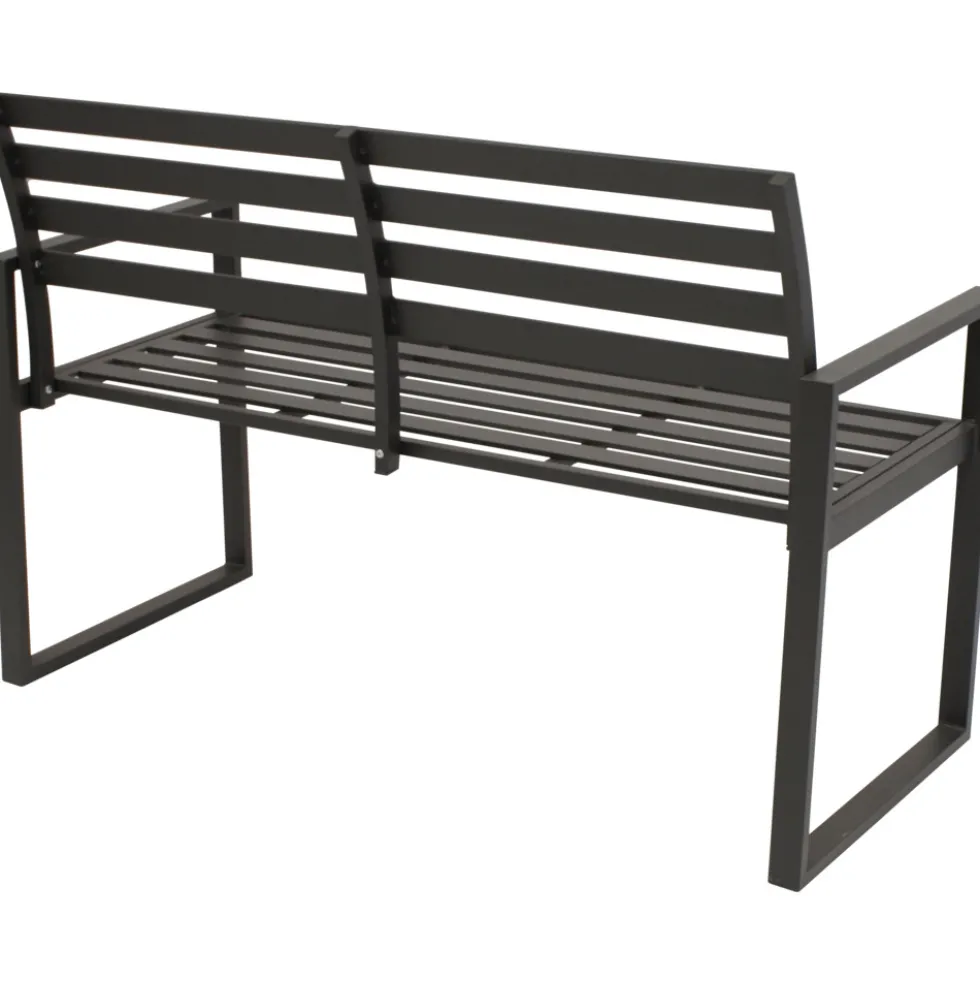 Gartenbank Atlanta 2-Sitzer, Aluminium, Dunkelgrau