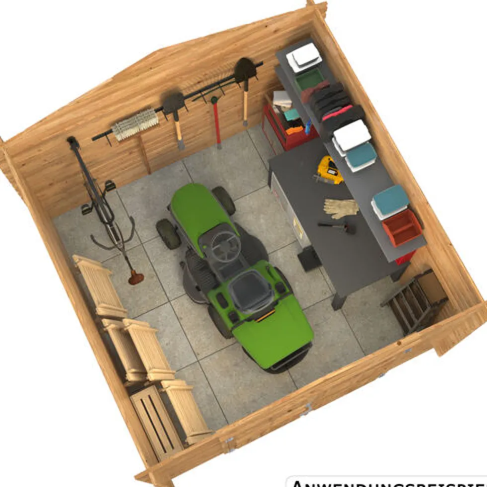 Gartenhaus "Pila 2" 7,3 m², braun, Fichtenholz kesseldruckimprägniert