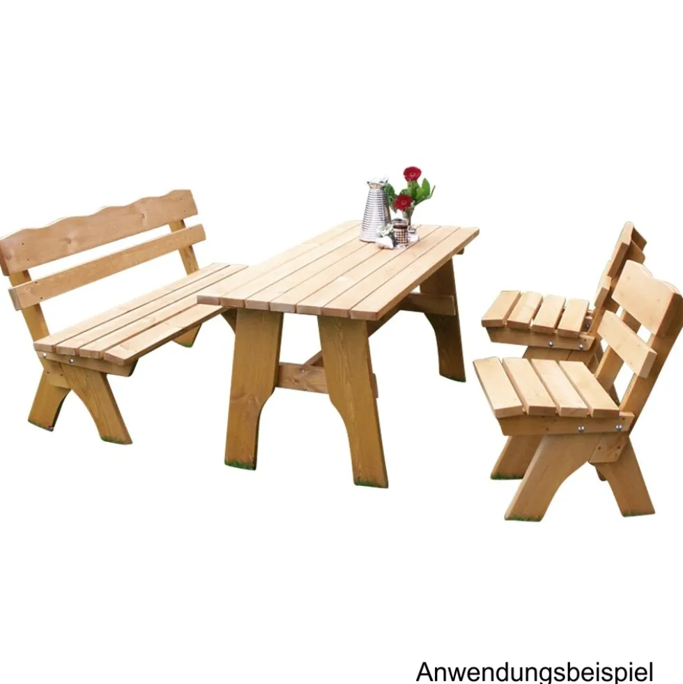 Gartensitzgruppe Freital 4-teilig, 150 cm Kiefer hell